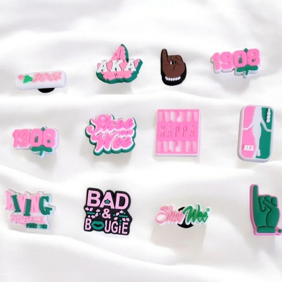 AKA Sorority Croc Charms - Picture 1 of 2